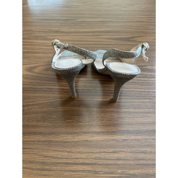Nine West Bankhead open toed sparkly sling back heels size 6M - Picture 3 of 8